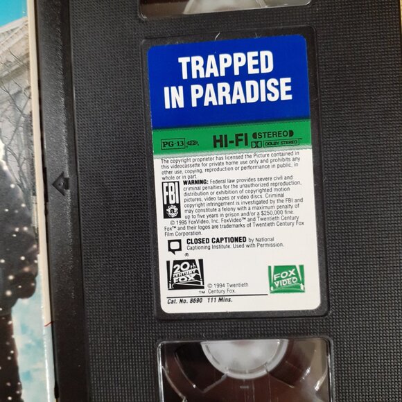 Trapped In Paradise 1994 VHS Nicolas Cage Dana Carvey Madchen Amick Jon Lovitz - Picture 8 of 9